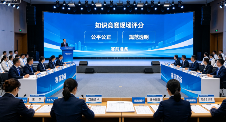 培训竞赛里的现场评分怎么用？开放时机和主持提示要提前定