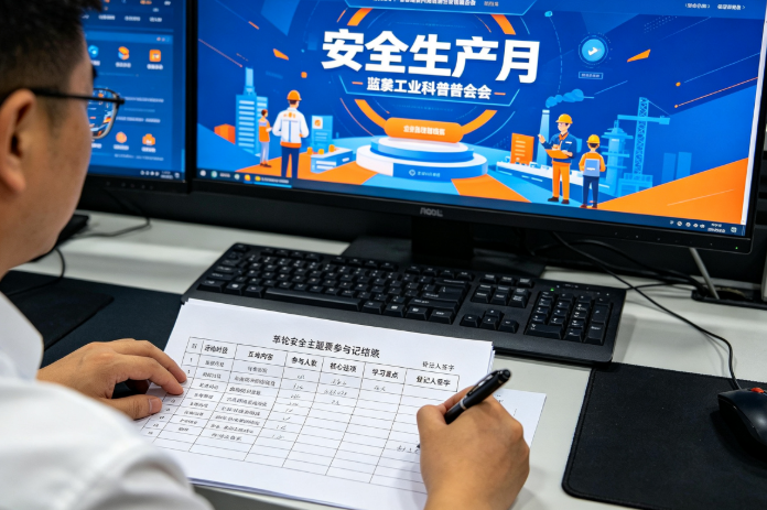 安全生产月活动大屏页面怎么排？纸质记录怎么承接