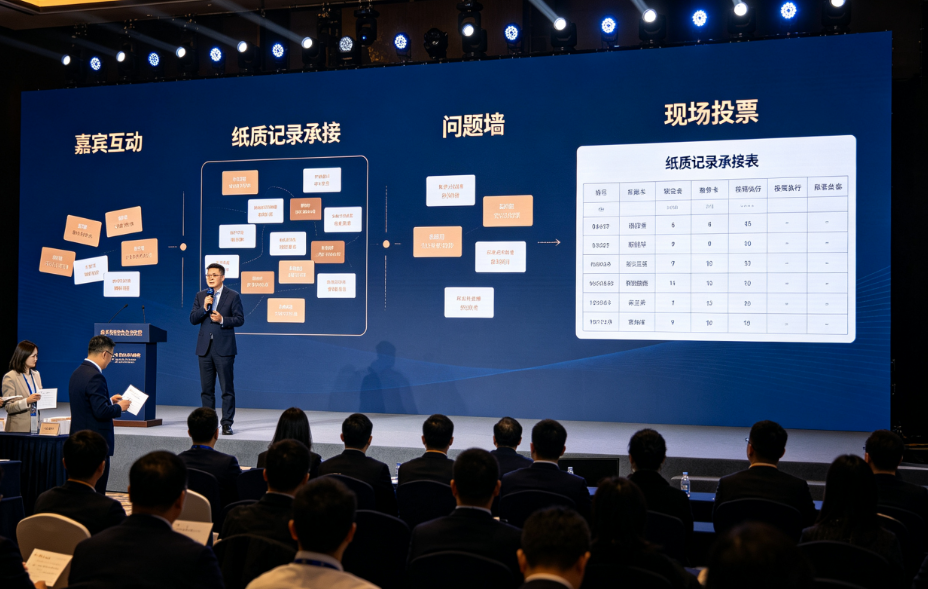 嘉宾演讲会互动流程怎么排？纸质记录怎么承接