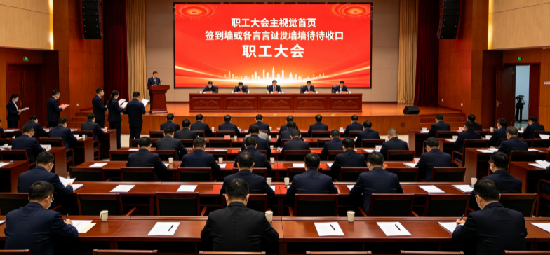  职工大会资料版本即将开始，首页、签到和上墙与发言顺序如何分开准备？