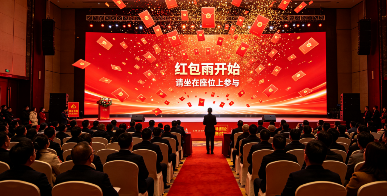 红包雨和普通抽奖有什么区别？主持口播怎么安排