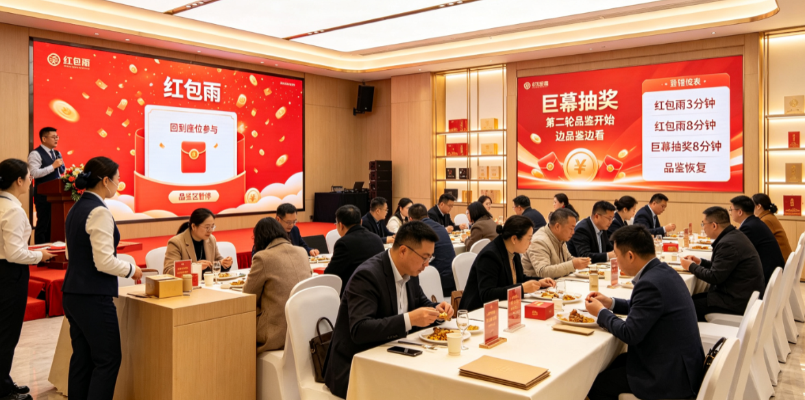 新品品鉴会红包雨时品鉴区和舞台冲突怎么办？红包雨和巨幕抽奖要分时段错峰