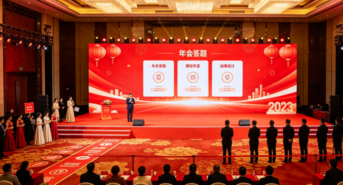 企业年会答题时节目候场区和舞台冲突怎么办？答题和投票要靠分时段错峰和候场临时收纳衔接